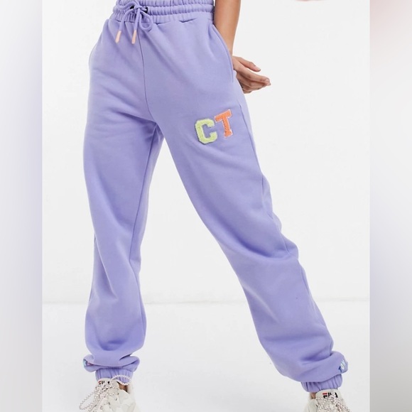 Preloved Crooked Tongue Medium Sized Purple Sweatpants - Picture 1 of 8